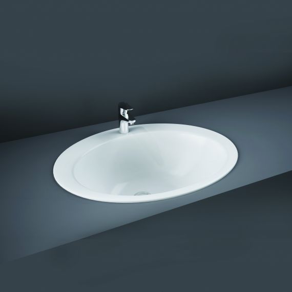 RAK-Jessica 53cm Over Counter Wash Basin 1th with no overflow