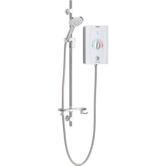 Bristan Joy Care 8.5kW Thermostatic Electric Shower With Kit JOYTHCK85 W
