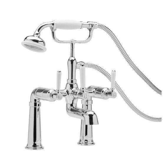 Roper Rhodes Keswick Pillar Mounted Bath Shower Mixer - Chrome - T324202