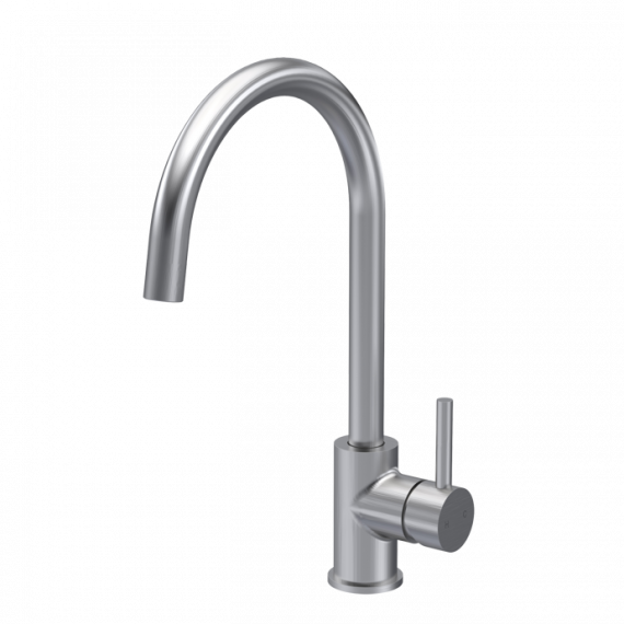 Nuie Lachen Mono Single Lever Kitchen Tap Brushed Nickel