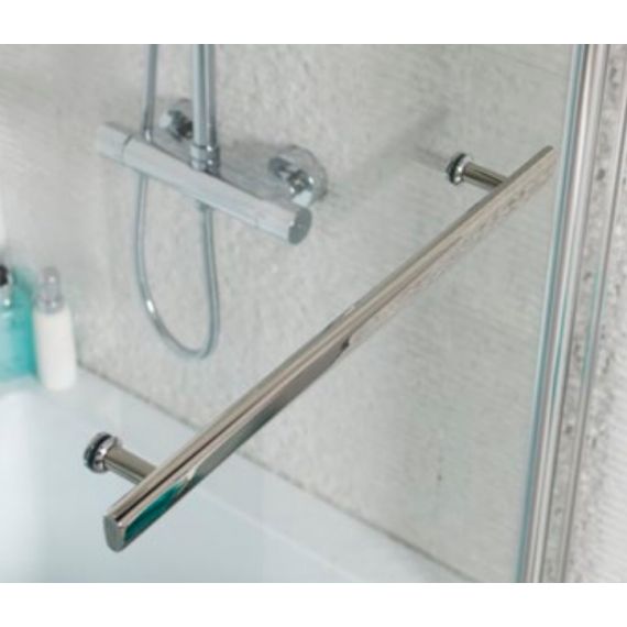 Kartell Elite L-Shape Shower Bath Screen With Towel Rail