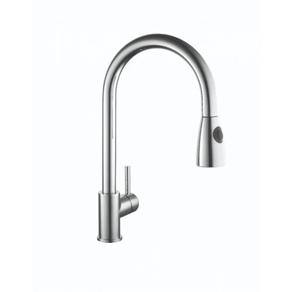 Kartell Pull Out Kitchen Sink Mixer Tap Chrome