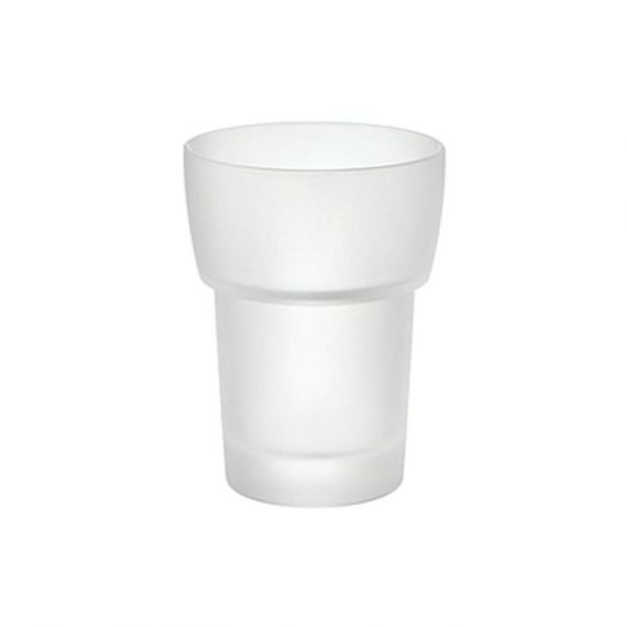 Smedbo Frosted Glass Tumbler- White  L349