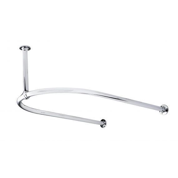 Nuie Traditional U-Shaped Shower Ring Chrome
