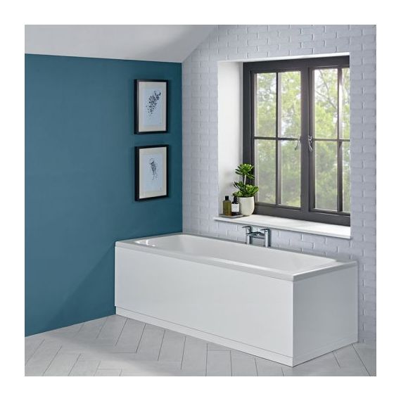 Roper Rhodes Meridian Isocore 1700mm Waterproof Gloss White Front Bath Panel & 12mm Plinth - White - MPP3WISO