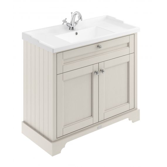 Hudson Reed Old London Timeless Sand 1000mm Cabinet & Basin (1TH)