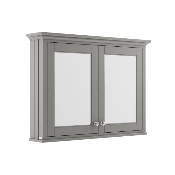 Hudson Reed Old London Storm Grey 1050mm Mirror Cabinet