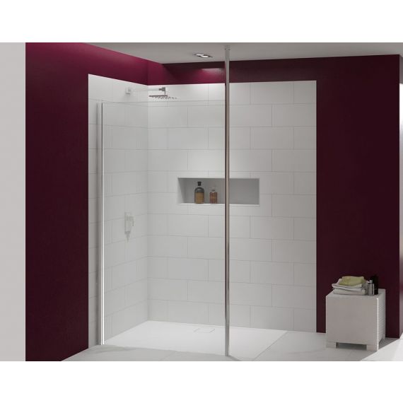 Merlyn 8 Series Showerwall with Vertical Post 800mm