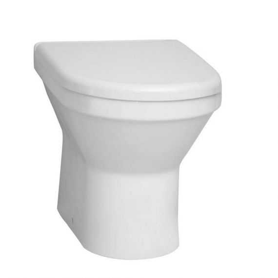 Kartell Style Back To Wall Toilet Pan With Soft Close Seat