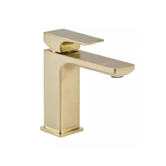 Roper Rhodes Metric Mini Basin Mixer with Click Waste - Brass - T396104