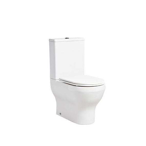 Tavistock Micra Evo Rimless Close Coupled Fully Enclosed Toilet With Wrap Over Seat