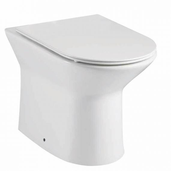 Scudo Middleton Rimless Back To Wall Toilet Pan Inc Soft Close Seat Slim
