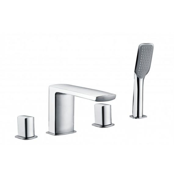 Just Taps Mis 4 Hole Bath Shower With Extractable Hand Shower MIS2277
