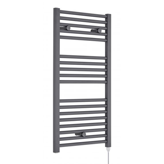 Nuie Electric Heated Towel Rail Anthracite 920 x 480mm