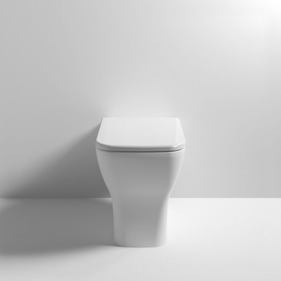 Nuie Ava Soft Square Back to Wall WC Pan & Soft Close Seat NCG406