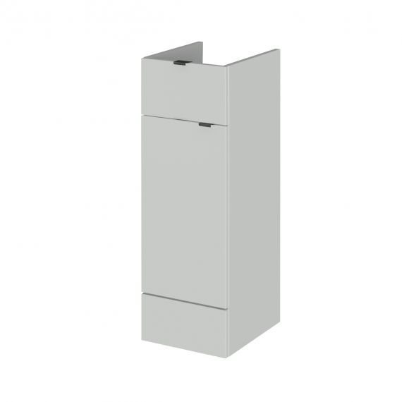 Hudson Reed Fusion Gloss Grey Mist 300mm Drawer Lined Unit