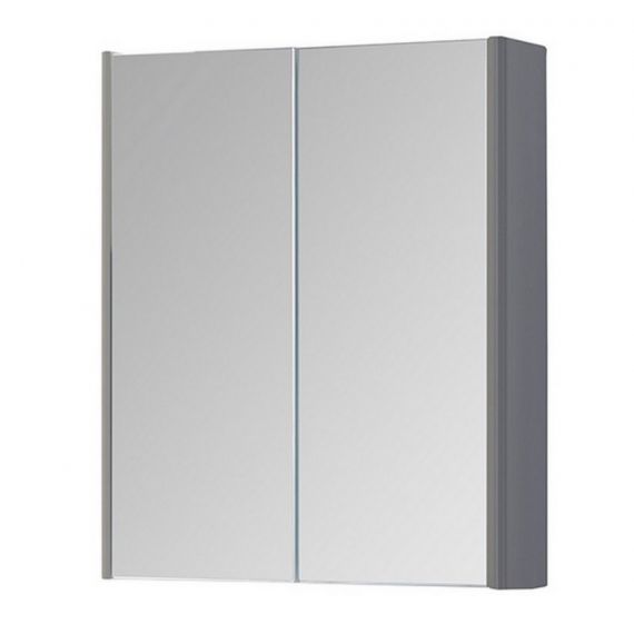 Kartell Options 500mm Basalt Grey 2 Door Mirror Cabinet