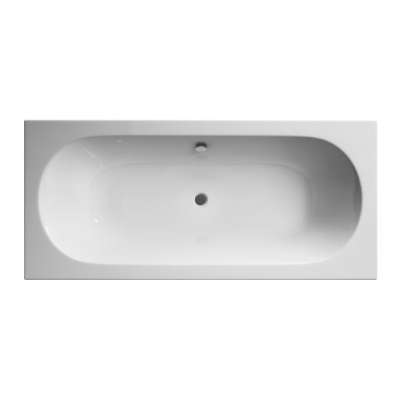 Hudson Reed Eternalite Round Double Ended Bath 1800 x 800mm White BDE011