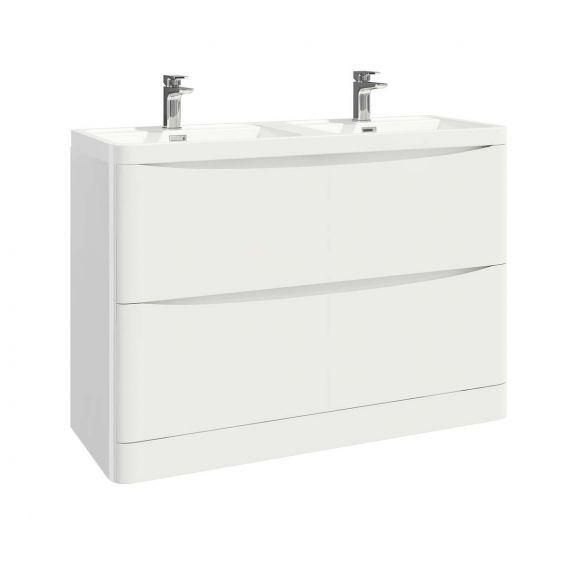 Scudo Bella 1200 Floor Cabinet Gloss White PAINT-BELLA-1200FLOORCAB-GWTE