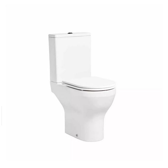Tavistock Micra Evo Comfort Height Close Coupled Open Back Toilet inc Cistern and Seat - White - PC950S C950S DC14037