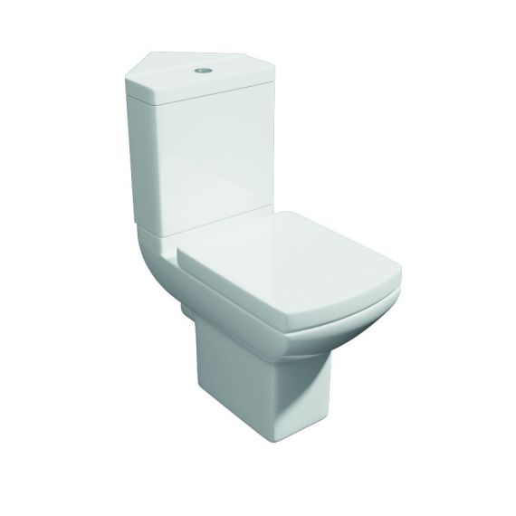 Pure Modern Square Corner Toilet & Soft Close Seat
