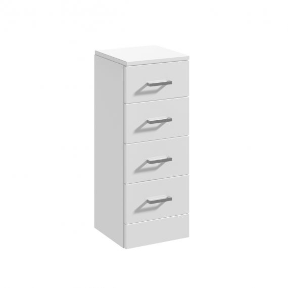 Nuie Mayford Gloss White 4 Drawer Unit 300 x 300mm