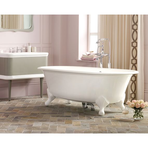 Victoria + Albert Radford Traditional Freestanding Bath With Quarrycast White Bath Feet