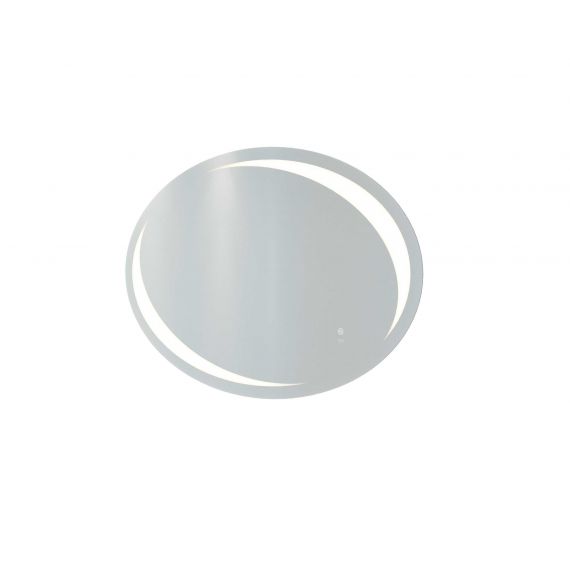RAK-Hades 900x600 LED Illuminated Oval Mirror with demister and touch sensor switch