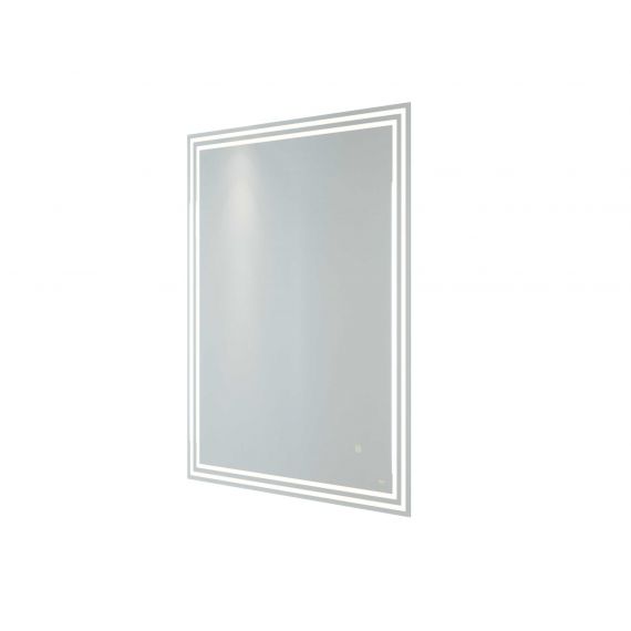 RAK-Hermes 600x800 LED Illuminated Portrait Mirror with demister,shavers socket and touch sensor switch
