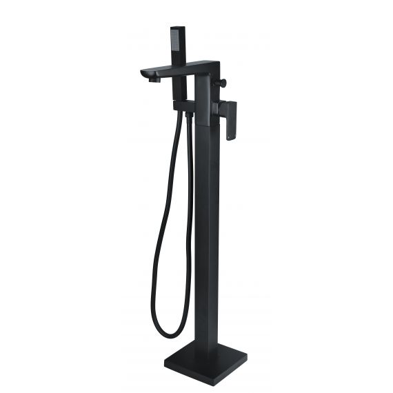 RAK-Moon Free Standing Bath Shower Mixer in Black