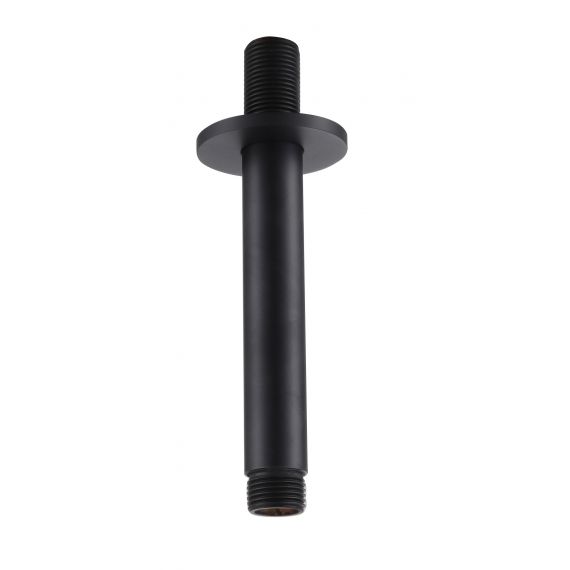 Round Ceiling Arm 120mm in Black