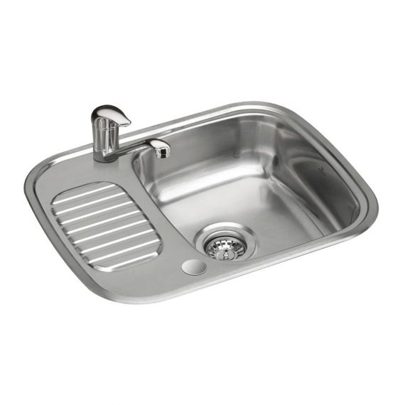 Reginox Regidrain-r 1.0 Bowl Polished Stainless Steel Kitchen Sink