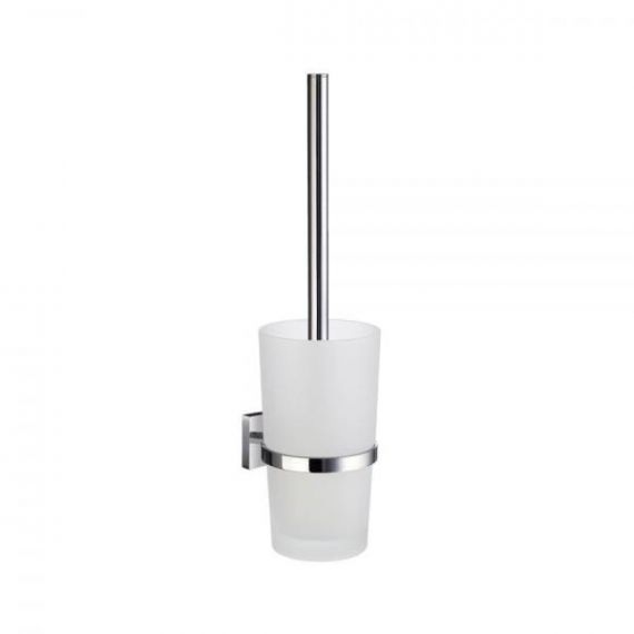 Smedbo House Wall Mounted Toilet Brush with Container Polished Chrome