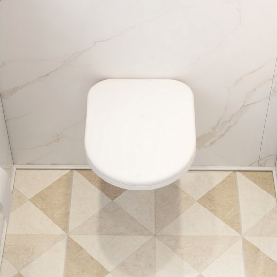 Imex Ivo Soft Close Quick Release Toilet Seat - White - S1076SCA