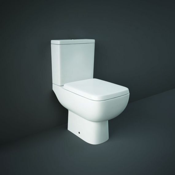 RAK Series 600 Close Coupled WC Toilet including Soft Close Seat S600PAKNS014