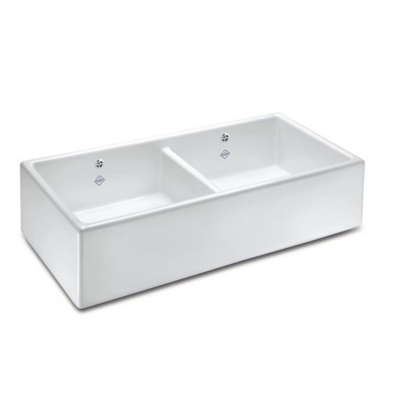 Shaws of Darwen Classic Shaker 800 Double Belfast Sink SCSH800WH