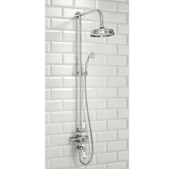 Scudo Traditional Thermostatic Exposed Valve With Fixed Head And Handset