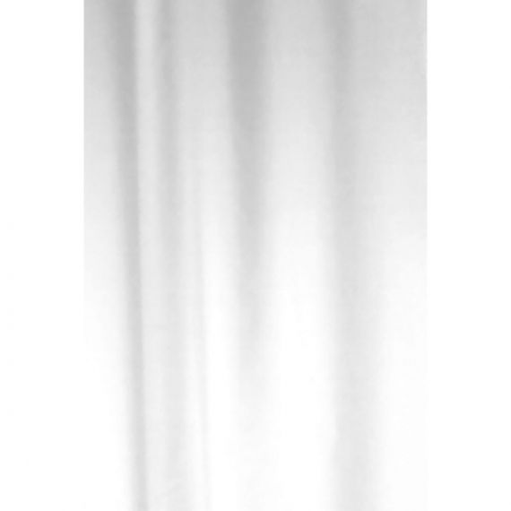 Euroshowers Simple White Shower Curtain 180cm x 200cm 