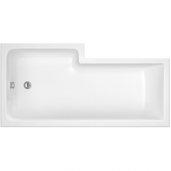 Nuie 1500mm Right Hand Square Shower Bath
