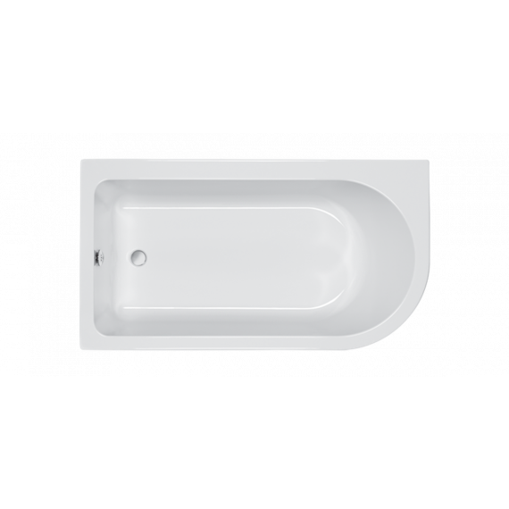 Carron Status 1550 x 850mm White Right Hand Carronite Reinforced Shower Bath
