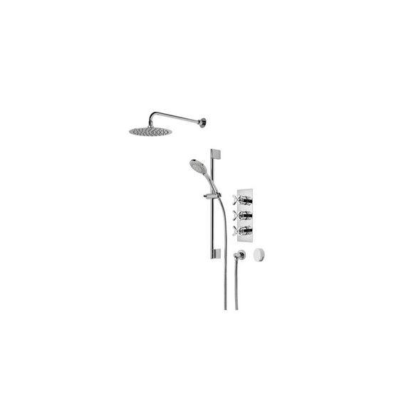 Roper Rhodes Wessex Triple Function Concealed Shower Syste with Smartflow Bath Filler - Chrome - SVSET112