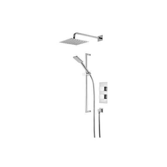 Roper Rhodes Scape Dual Function Concealed Shower System with Fixed Head and Riser Kit - Chrome - SVSET144