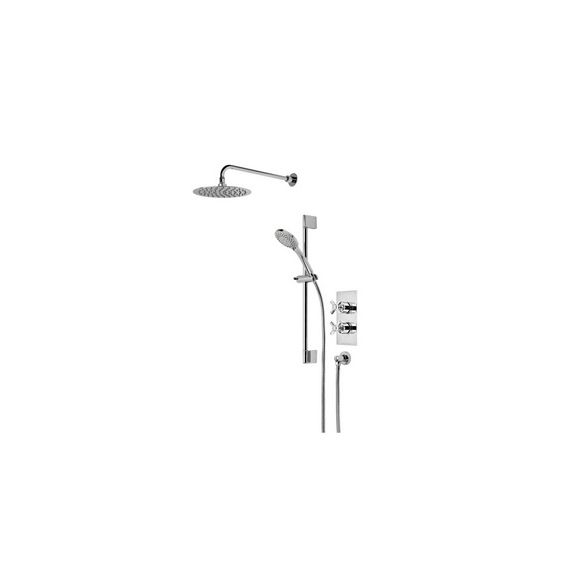 Roper Rhodes Wessex Dual Function Concealed Shower System With Fixed Head And Riser Rail - Chrome - SVSET98