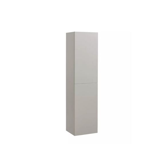 Tavistock Double Door Bathroom Storage Column - Gloss Light Grey - TACOLG
