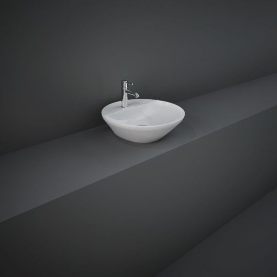 RAK-Variant Round Counter Top Wash Basin 42cm 1TH with Tap Ledge