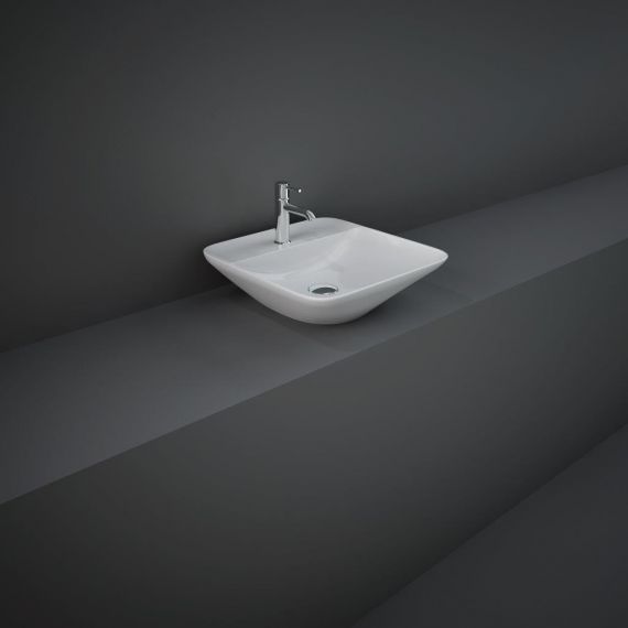 RAK-Variant Square Counter Top Wash Basin 42cm 1TH  with Tap Ledge