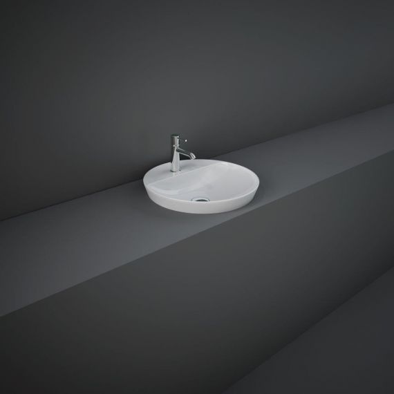 RAK-Variant Round Drop-In Wash Basin 42cm 1TH with Tap Ledge
