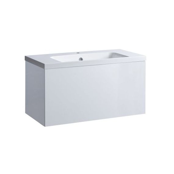 Roper Rhodes 800mm Vector Wall Mounted Basin Unit Only - White - VCT800.W