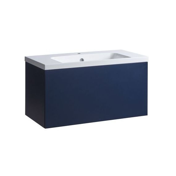 Roper Rhodes 800mm Vector Wall Mounted Basin Unit Only - Indigo - VCT800.IND