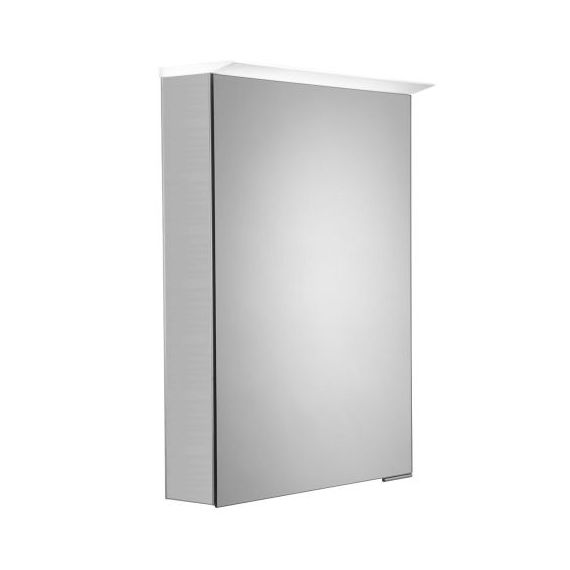 Roper Rhodes Capture 505 1 Door Illuminated Bathroom Cabinet - Gloss Light Grey